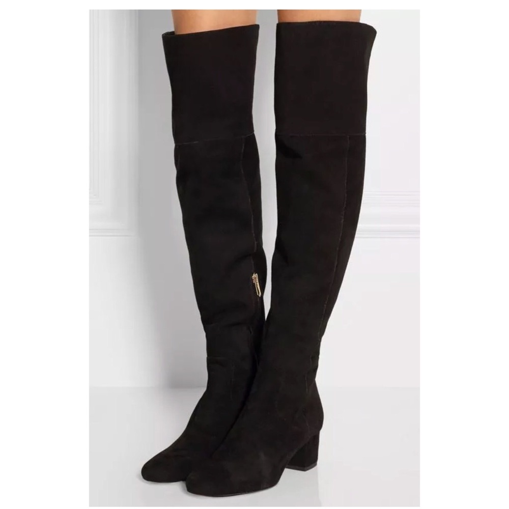 Sam Edelman Black Over-the-Knee Suede Boots